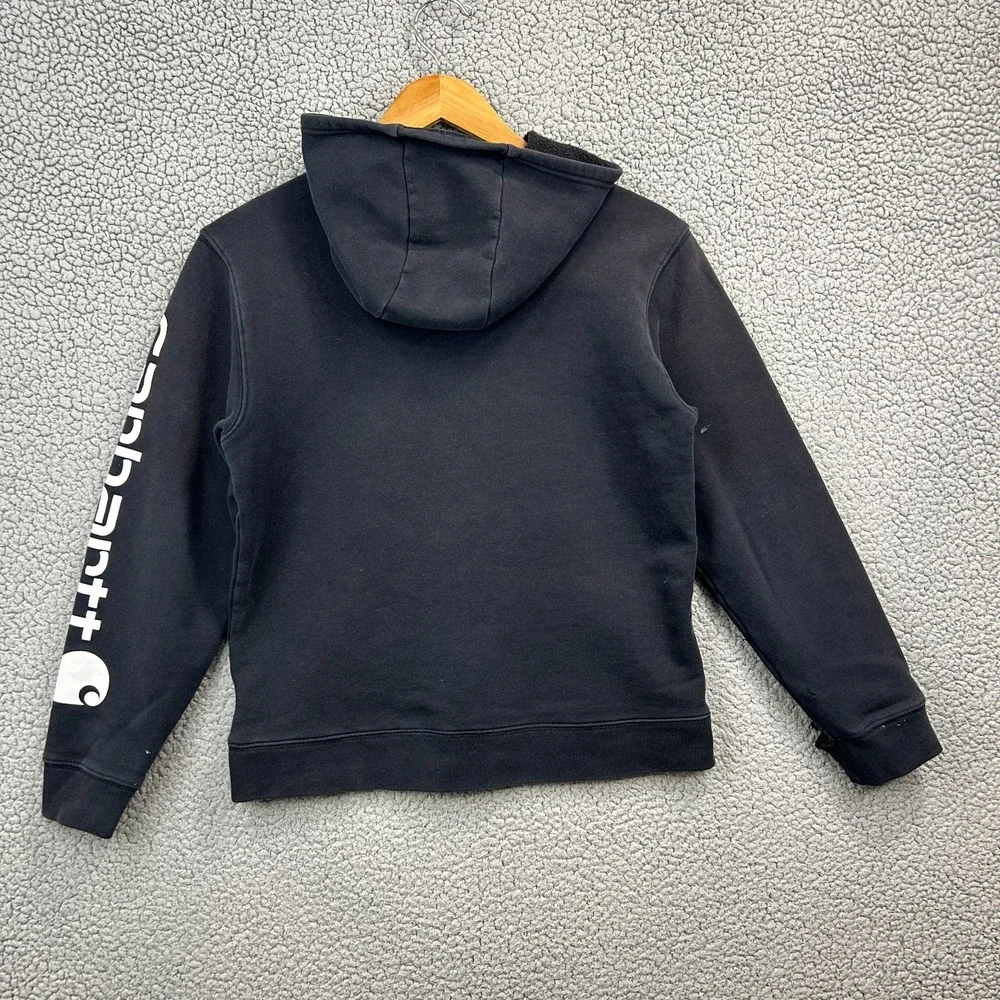 Teens‎ Carhartt Orange Pullover Hoodie Sweatshirt Youth Size L 14-16